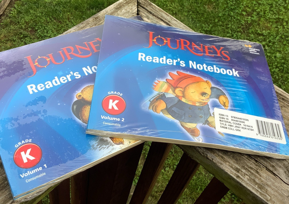 HMH Journeys Readers Notebook Grade K Vol 1 2 Consumable Set Sealed Homeschool
